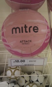 The only netballs in Tesco are pink